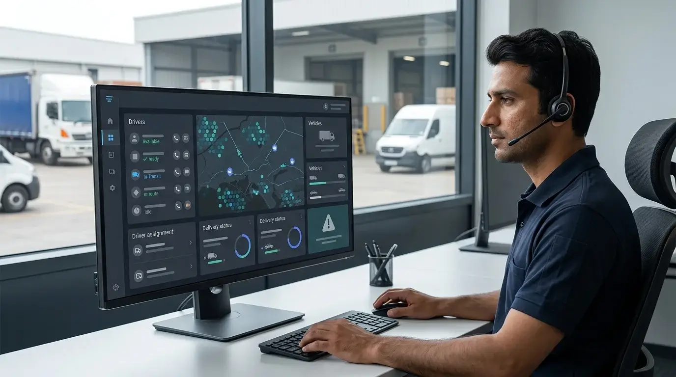 Clean Admin Fleet & Dispatch Dashboards